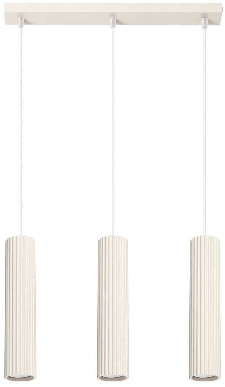 Sollux Lighting Karbon lampe suspendue 3x10 W beige SL.1594