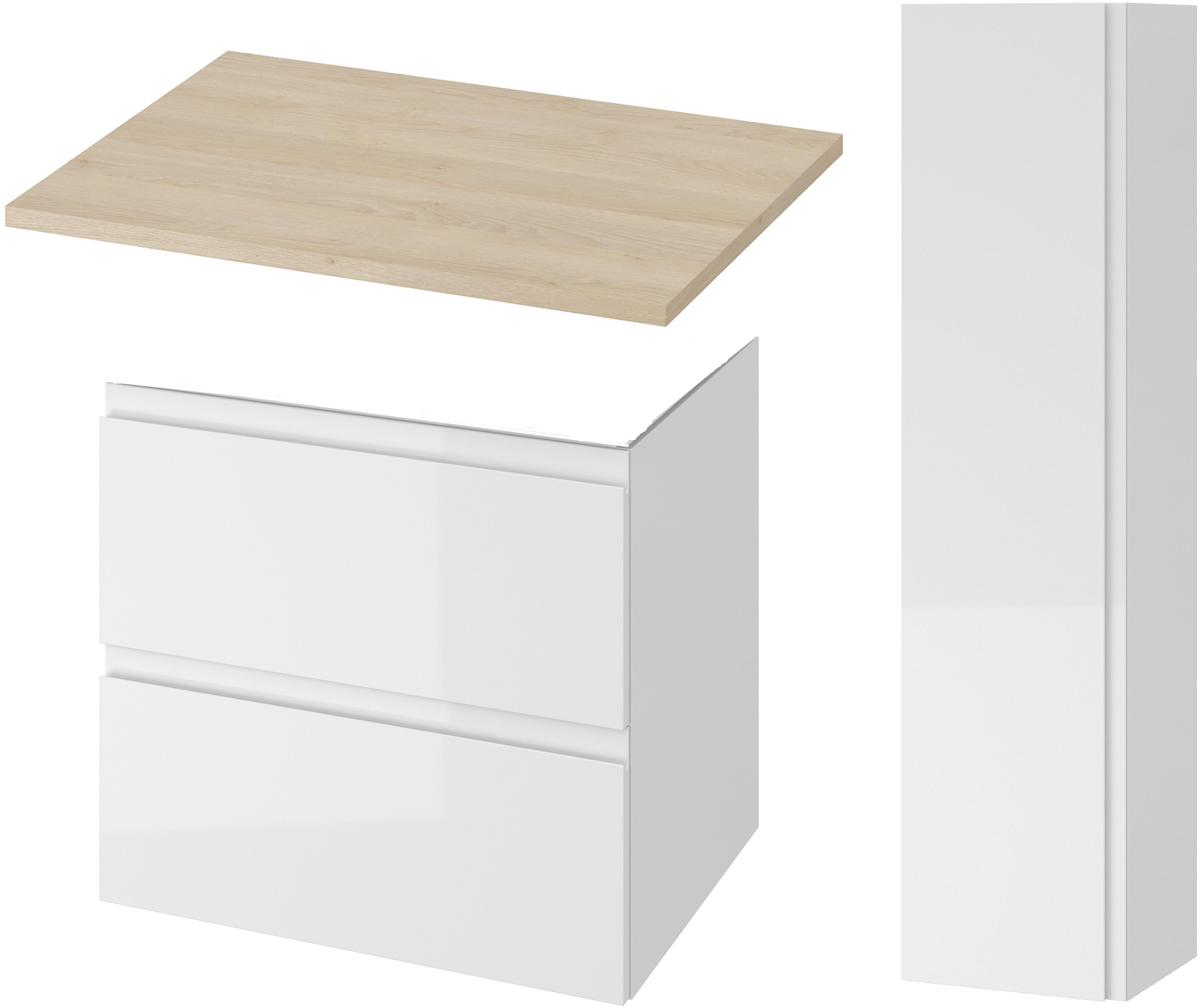 Set armoire Cersanit Moduo S590-020-DSM, armoire Cersanit Moduo S590-010-DSM, S590-022