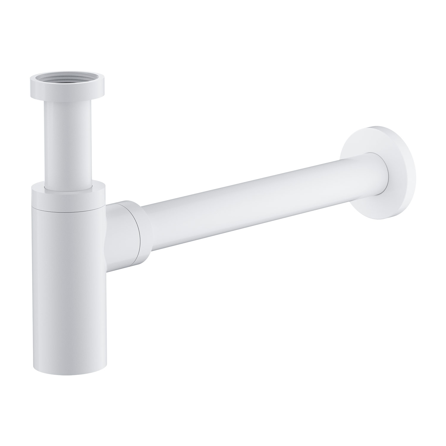 Omnires siphon de lavabo en bouteille blanc A186WM