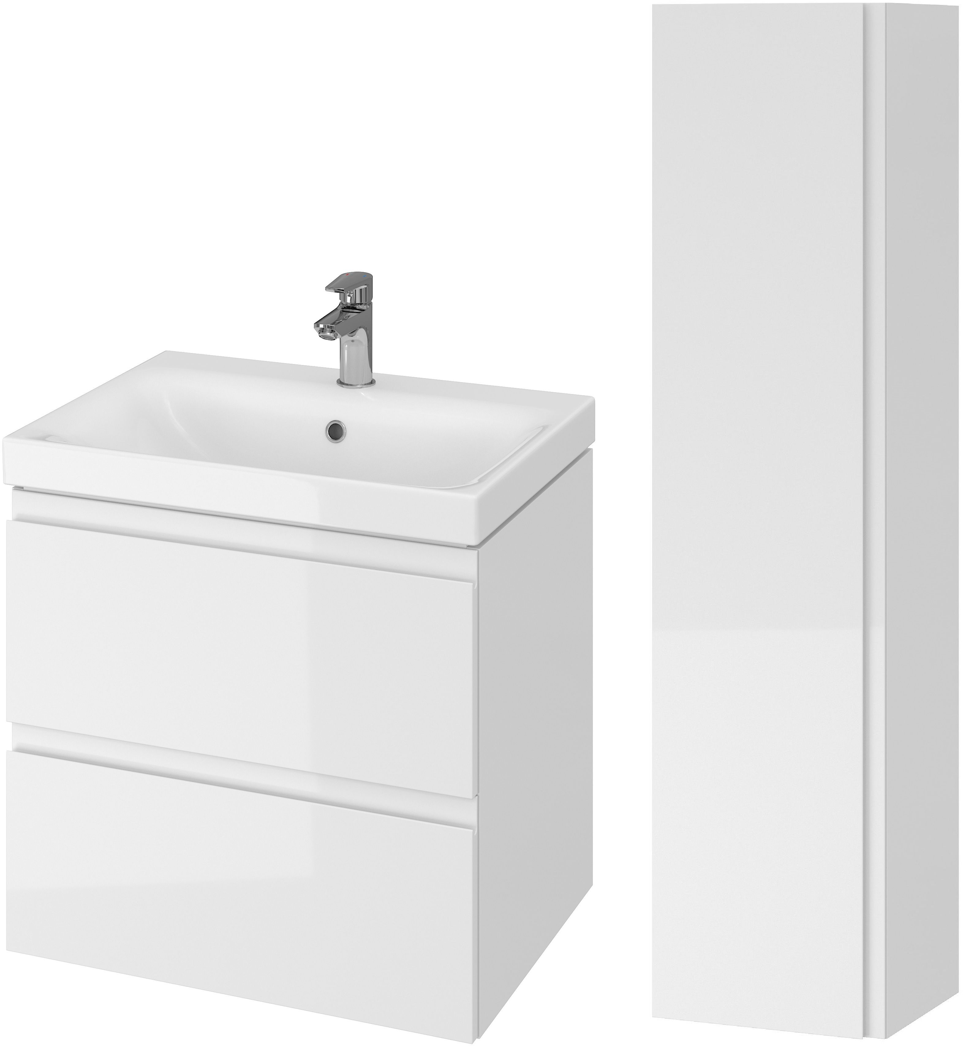 Set armoire Cersanit Moduo S590-020-DSM, lavabo avec meuble Cersanit Moduo S801-223-DSM