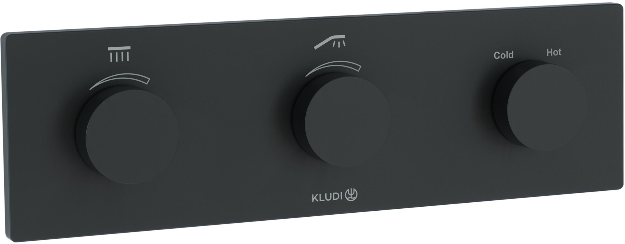Kludi Pushtronic mitigeur bain-douche encastrée oui noir 3830039-00