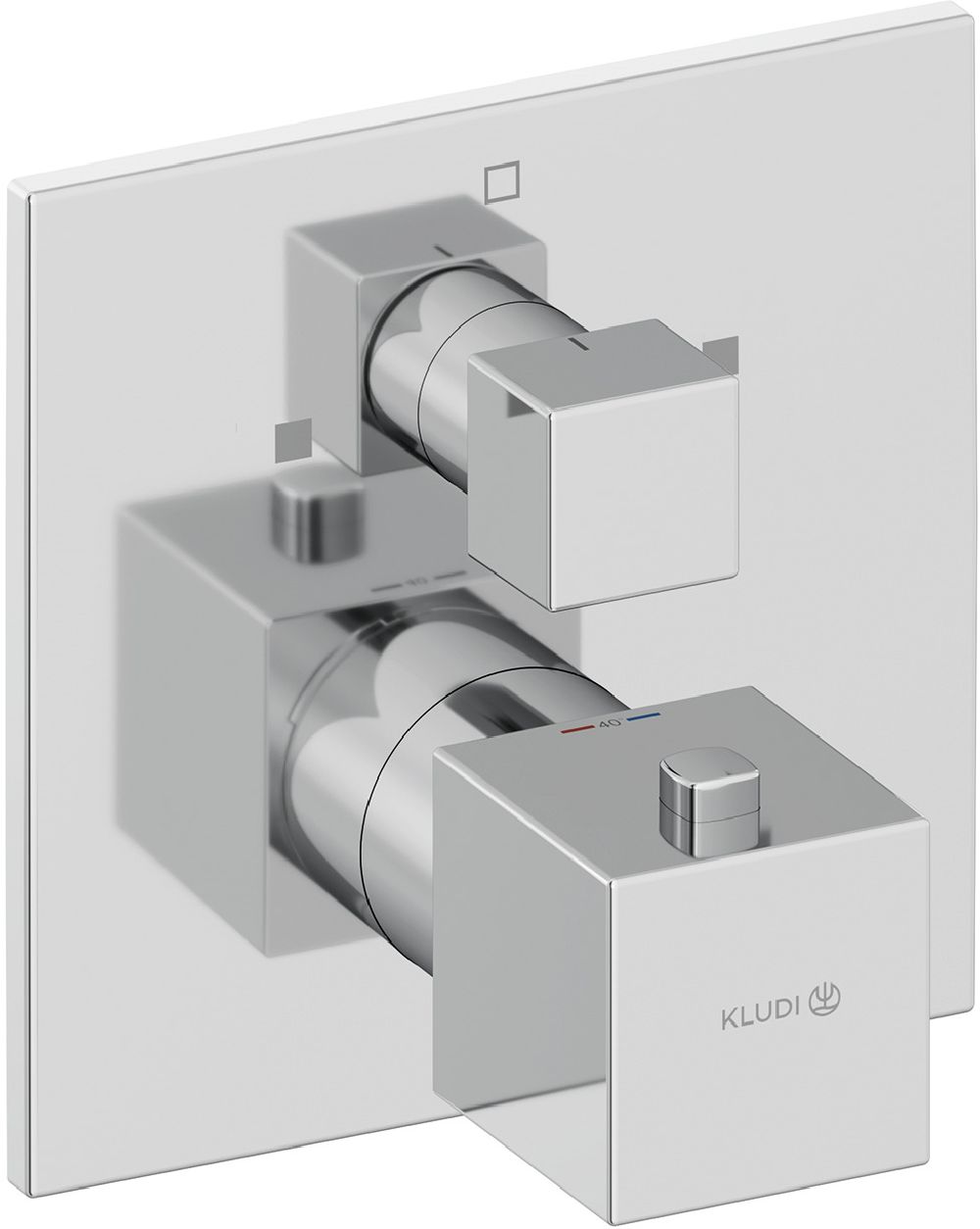 Kludi Decus mitigeur bain-douche encastrée avec thermostat chrome 548100575