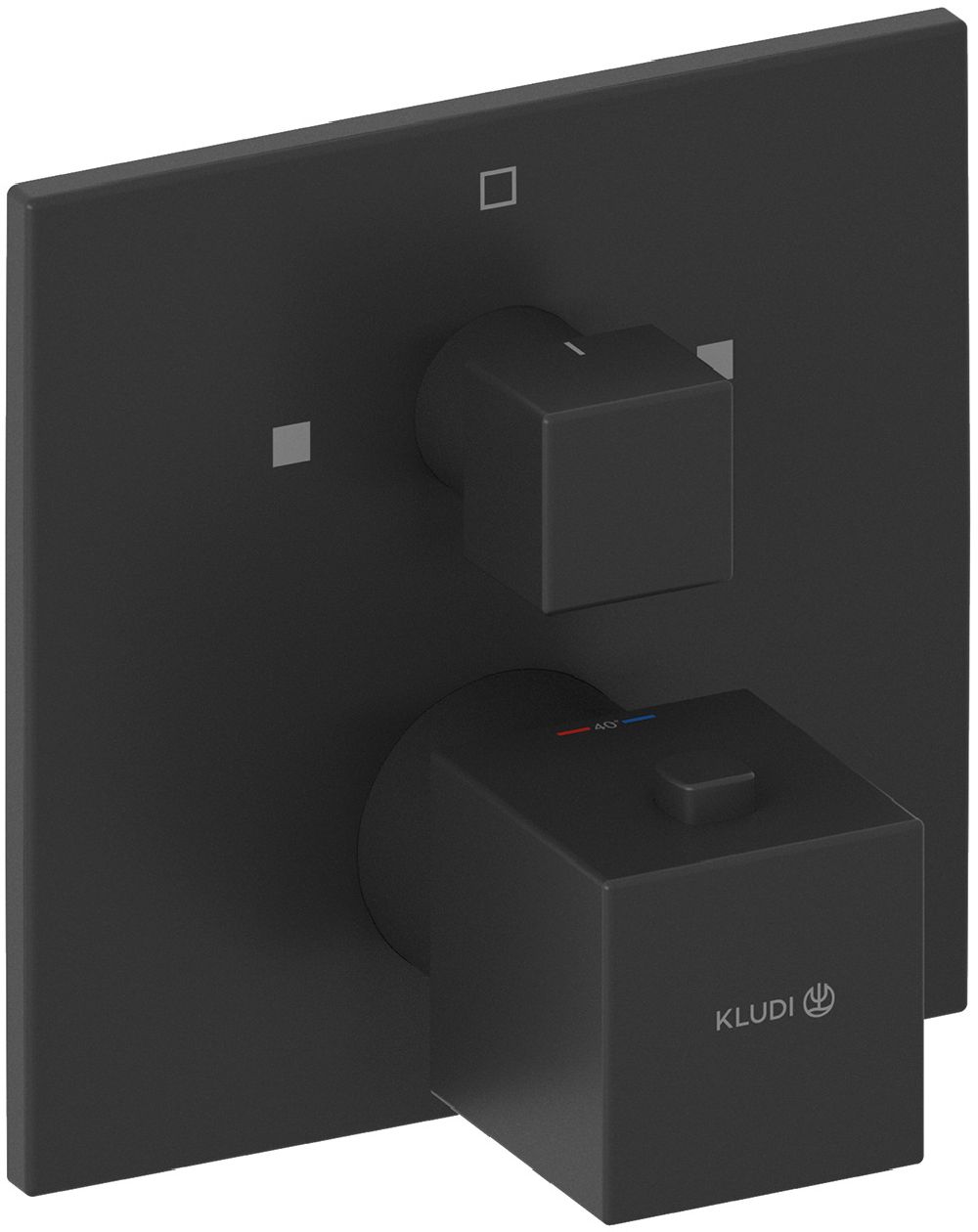 Kludi Decus mitigeur bain-douche encastrée avec thermostat noir 548103975