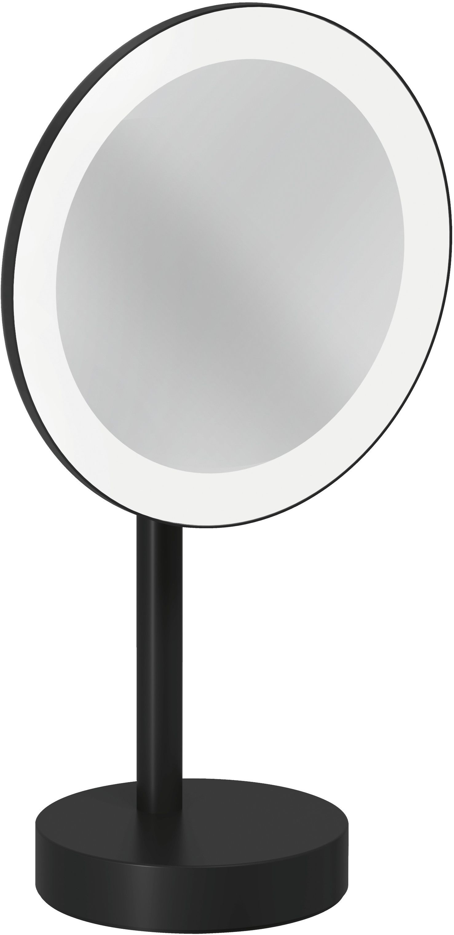 Kludi Vela R miroir cosmétique 20.2x35.5 cm arrondi avec éclairage noir 5899539F