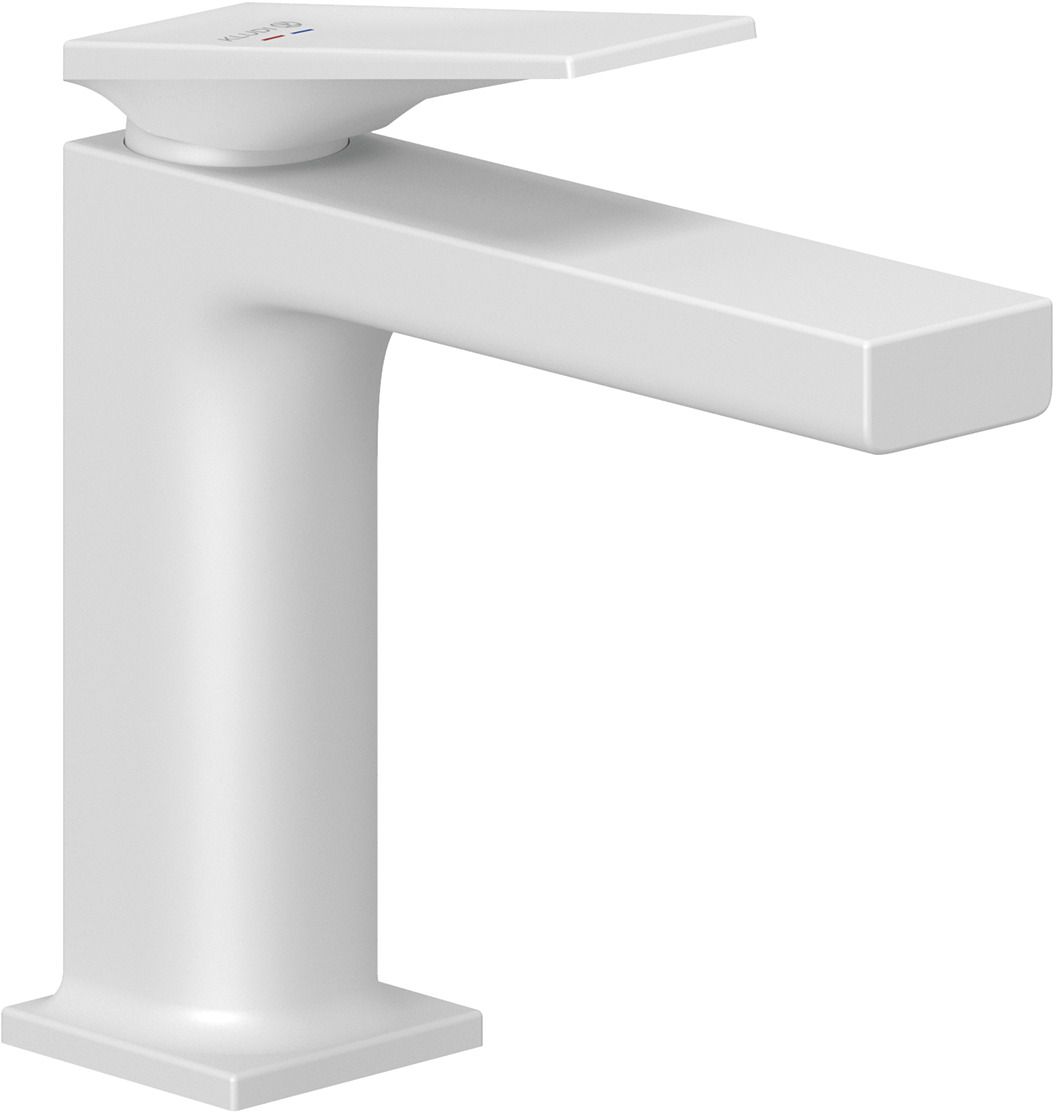 Kludi Decus mitigeur de lavabo sur pied blanc 542825375