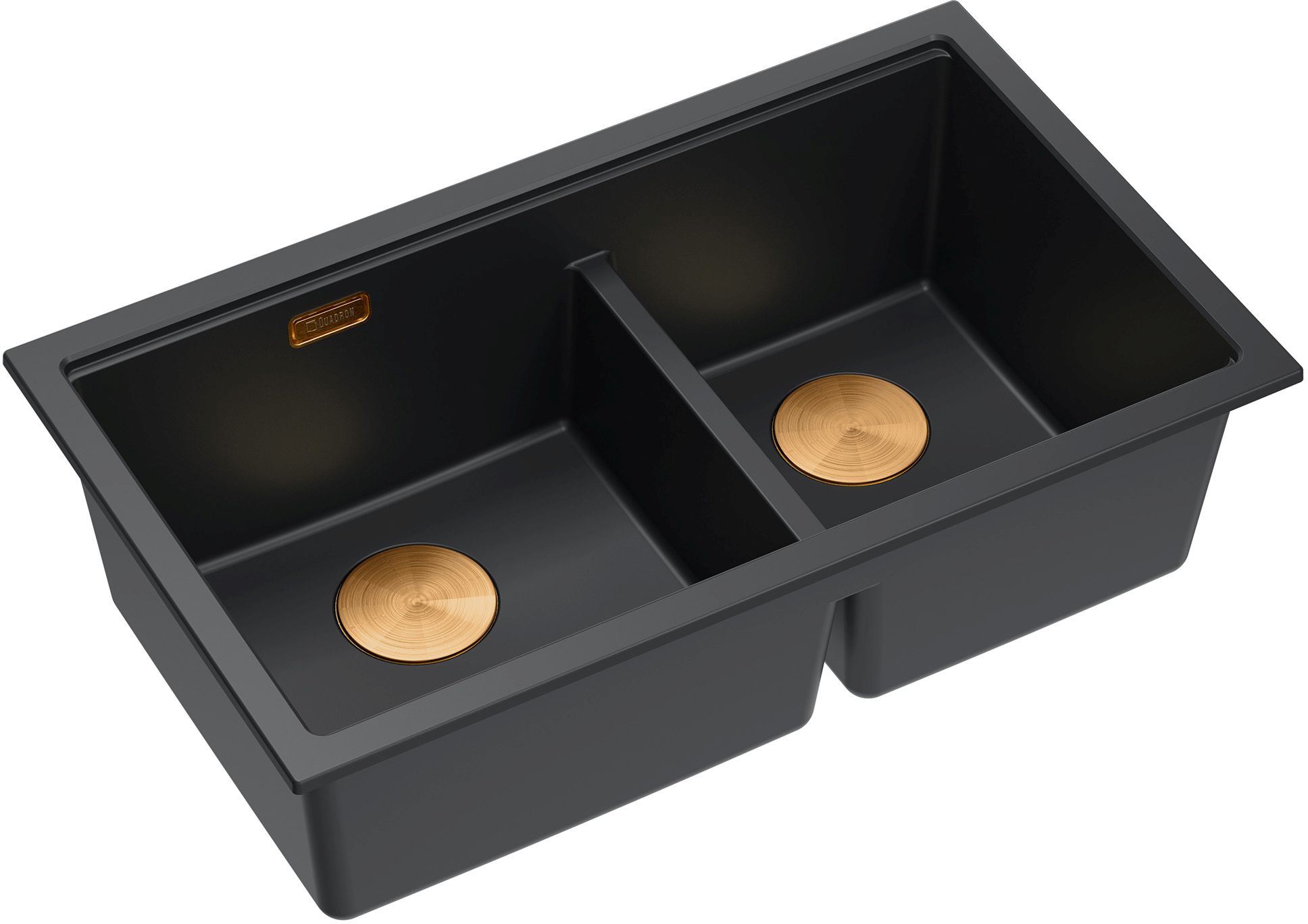 Quadron Logan évier graniteq 76x45 cm noir HQL7645U7_PVDC1_U