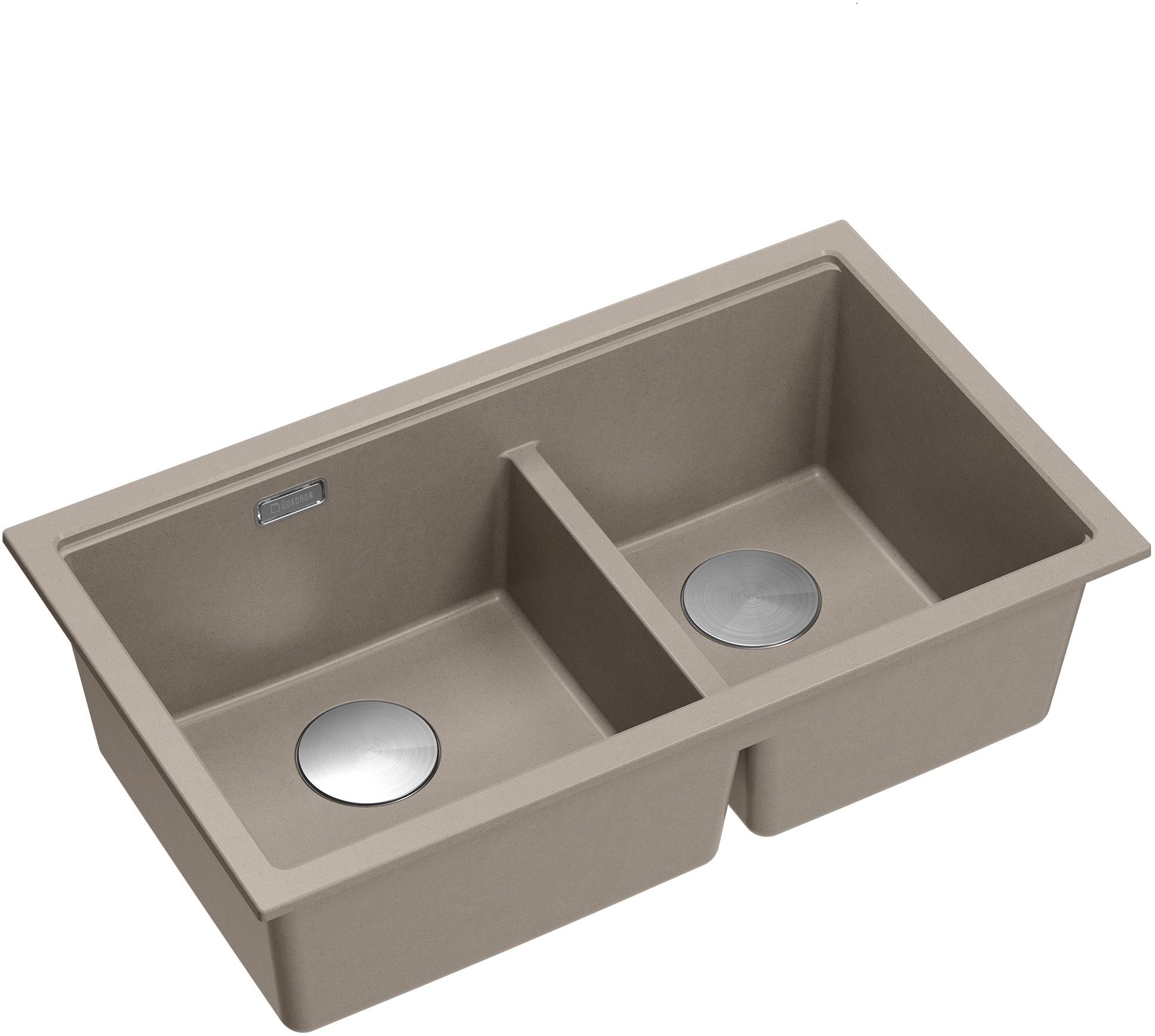 Quadron Logan évier en granit 76x45 cm beige HQL7645U4BSU