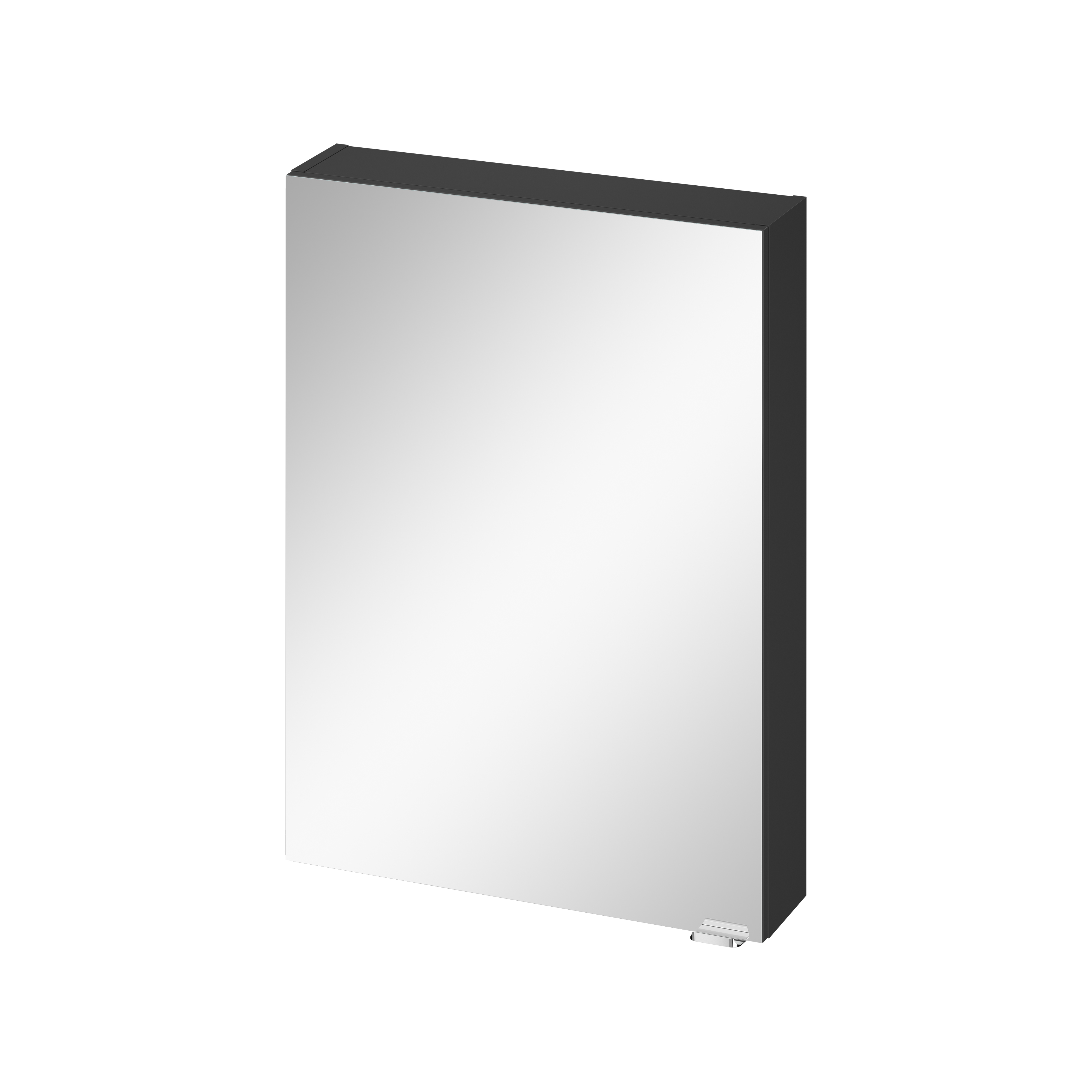 Cersanit Larga armoire 59.4x14.3x80 cm avec miroir anthracite S164-034