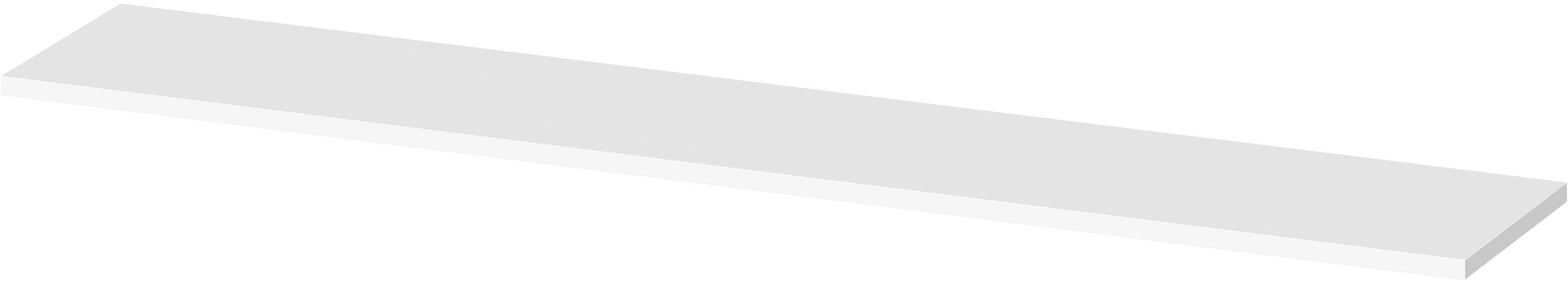 Cersanit Larga plan de travail suspendu 132.4x22.5 cm blanc S164-052