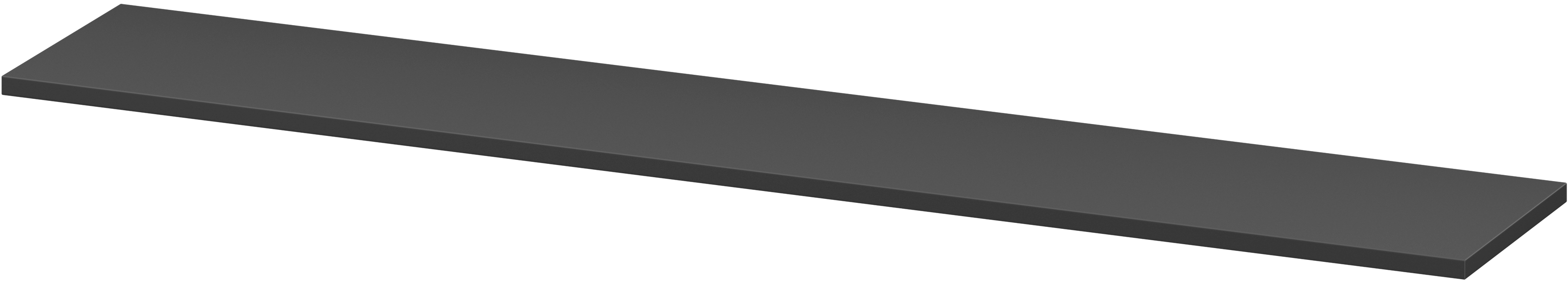 Cersanit Larga plan de travail suspendu 132.4x22.5 cm anthracite S164-055