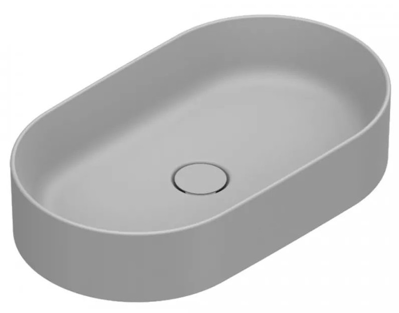 Catalano Zero lavabo 60x35 cm ovale à poser gris/pierre 0122600023