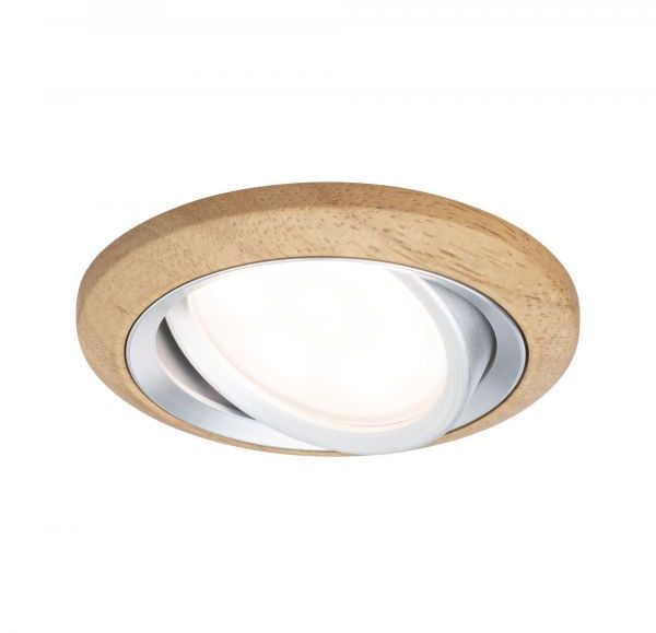 Paulmann Lanati spot encastré 1x6 W bois 92240