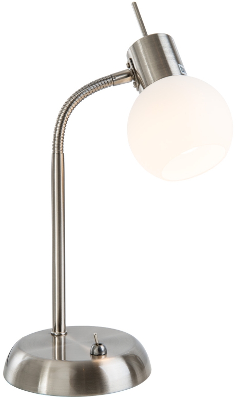 Globo Lighting Loxy lampe de bureau 1x5 W blanc-nickel 571601016X