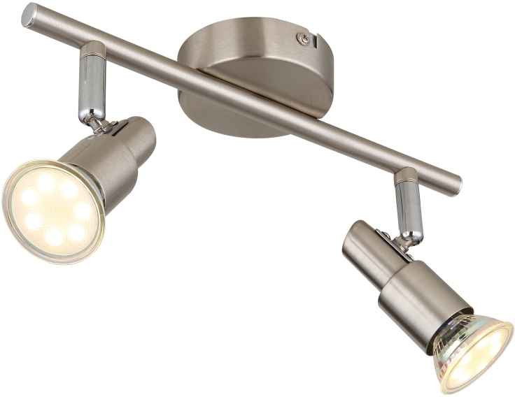 Globo Lighting Kinley applique murale 2x3 W nickel 57385-2