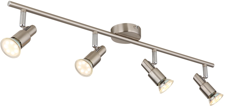 Globo Lighting Kinley applique murale 4x3 W nickel 57385-4