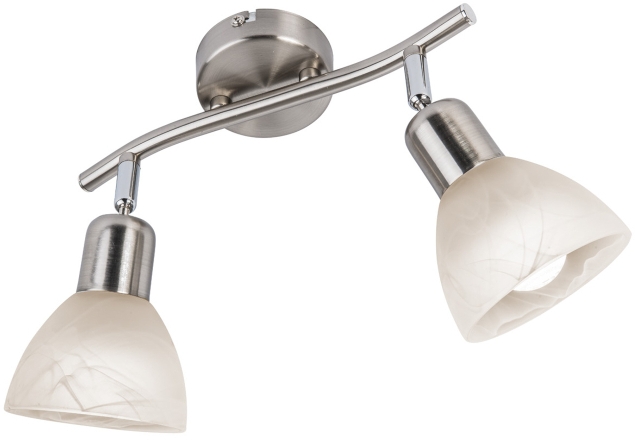 Globo Lighting Daytona applique murale 2x5 W blanc-nickel 818902016X