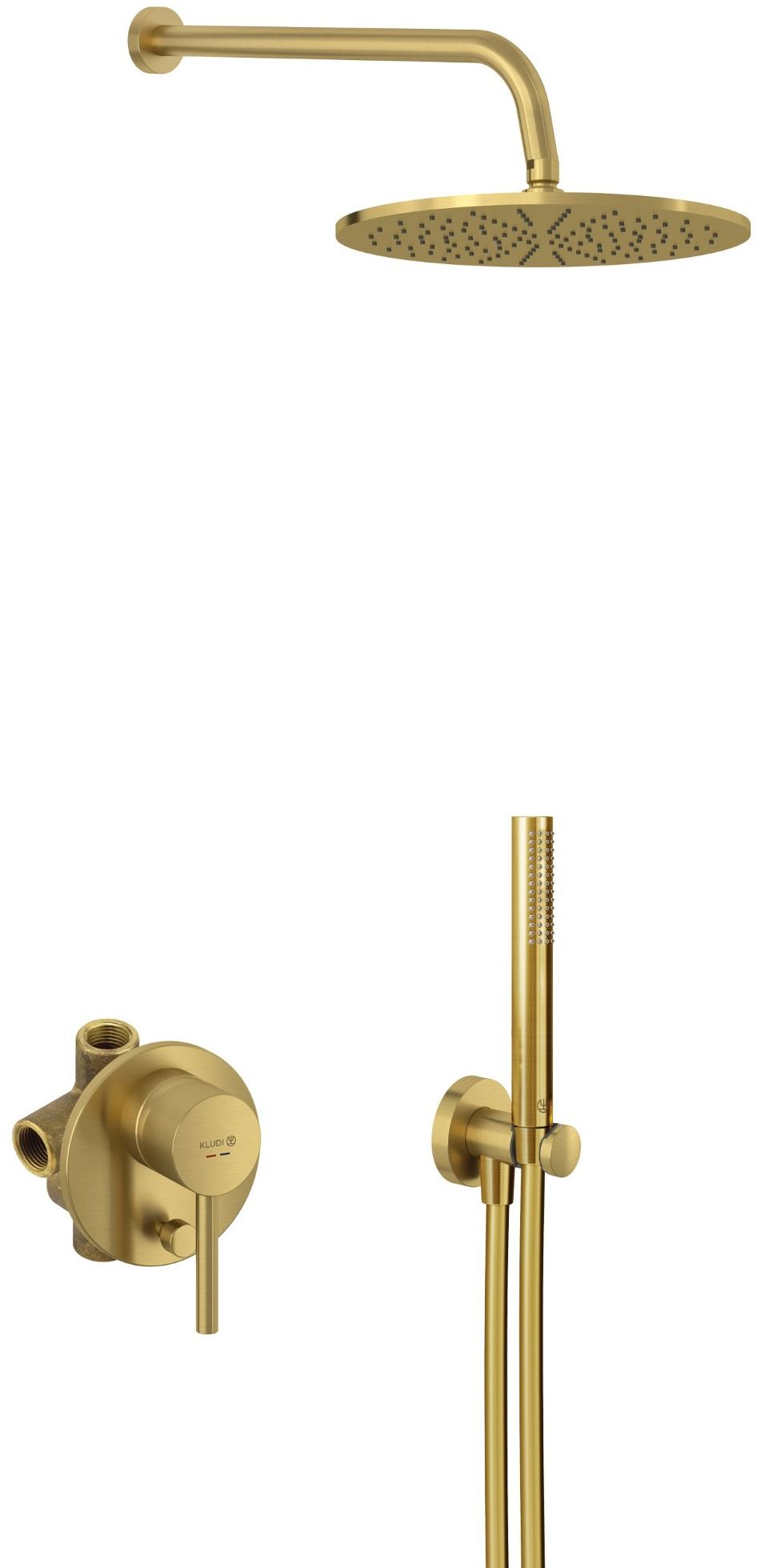 Kludi ensemble de douche encastré oui doré 38736N076