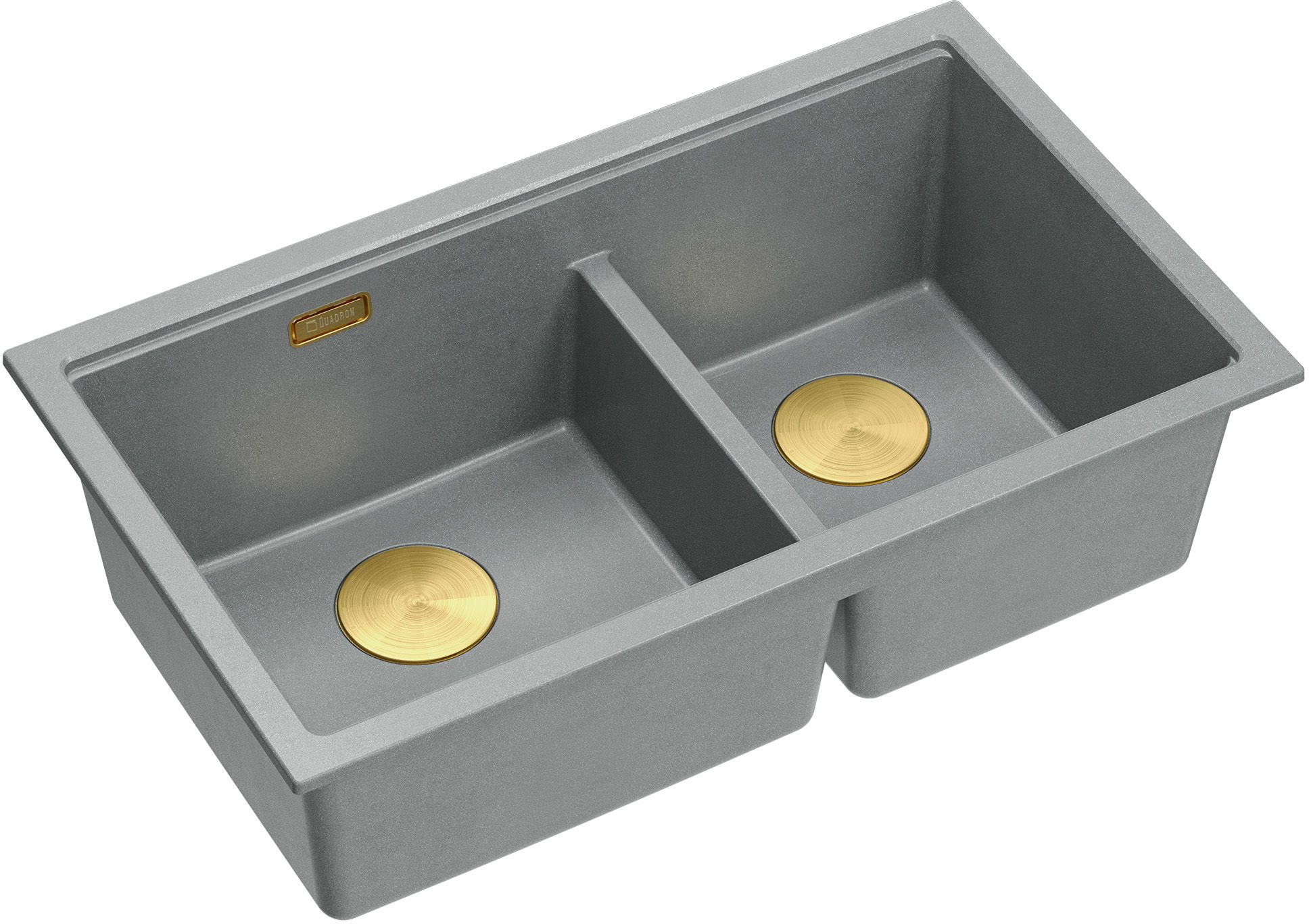 Quadron Logan évier graniteq 76x45 cm gris/graphite/onyx HQL7645U5_PVDG1_U