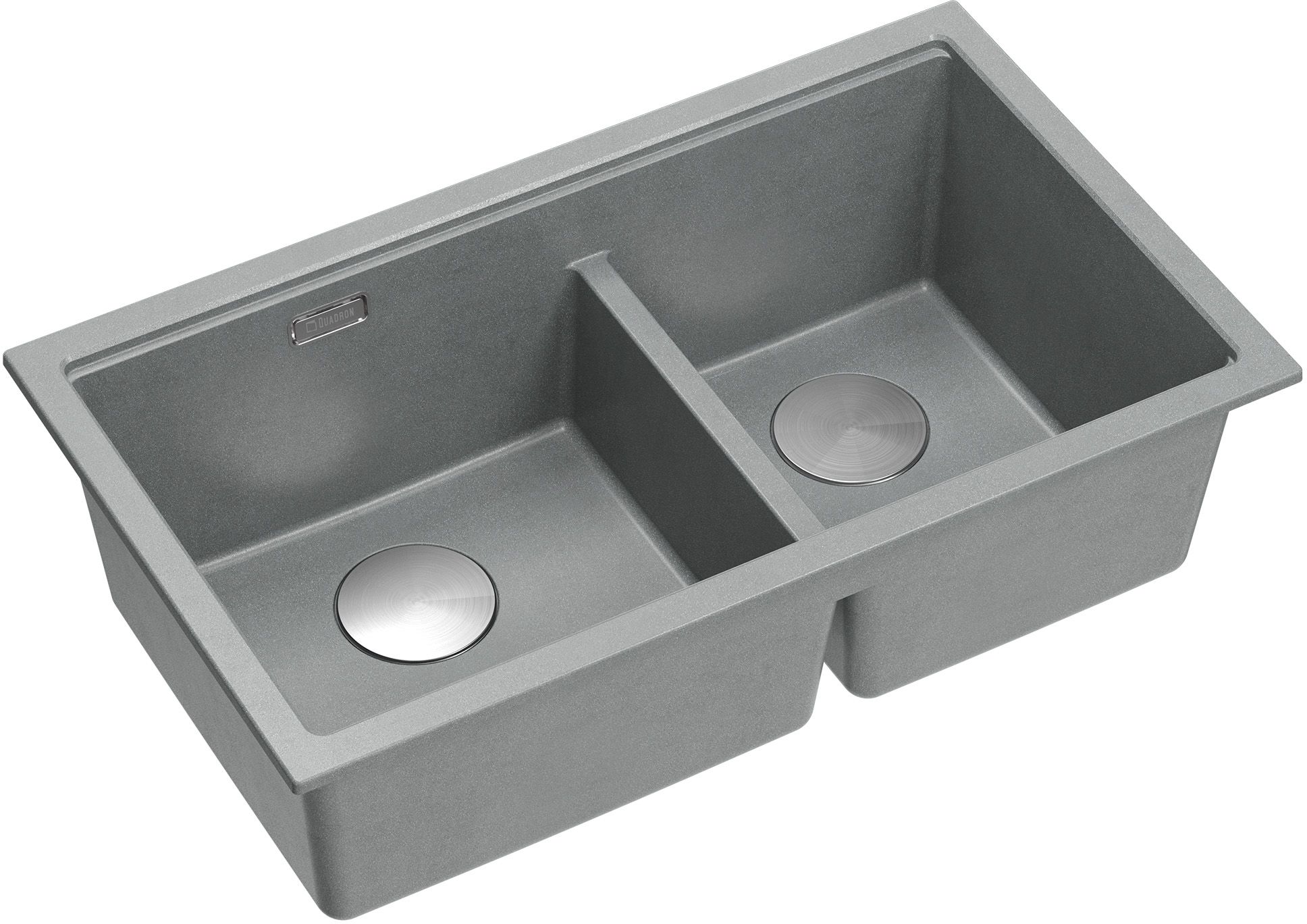 Quadron Logan évier graniteq 76x45 cm gris/graphite/onyx HQL7645U5_BS_U