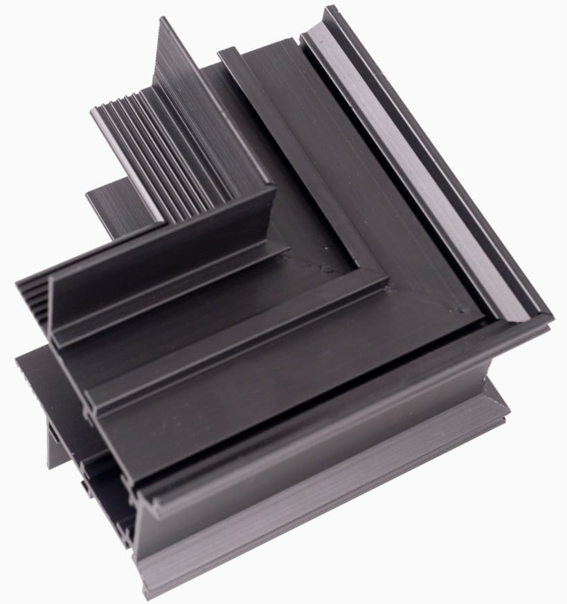 MaxLight Magnetic equerre x W noir MT0010