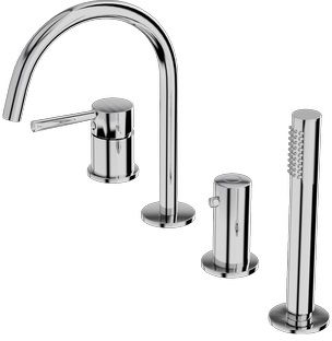LaVita Orion mitigeur bain-douche pour baignoire chrome 5900378341482