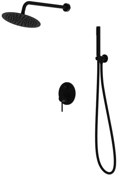 LaVita Orion ensemble de douche encastré oui noir 5900378341581