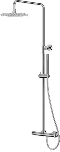 LaVita Orion ensemble de douche mural avec thermostat oui chrome 5900378341635