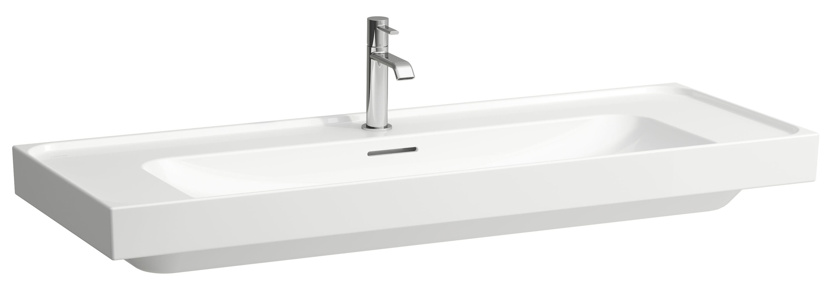 Laufen Meda lavabo 120x46 cm rectangulaire classique-de meuble blanc brillant H8141114001041