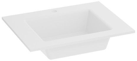 LaVita Tulsa lavabo 61x46.5 cm rectangulaire de meuble blanc 5900378335047