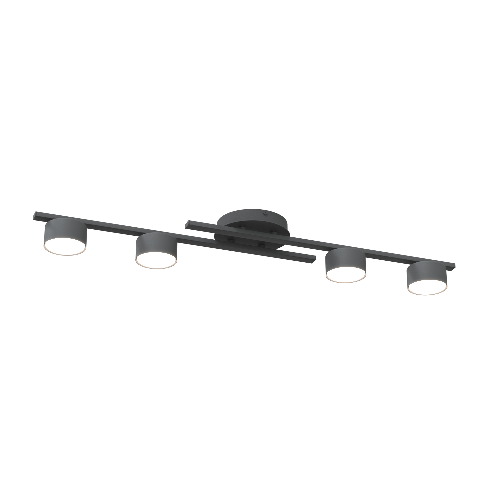 Emibig Fragment plafonnier 4x12 W noir 1417/4