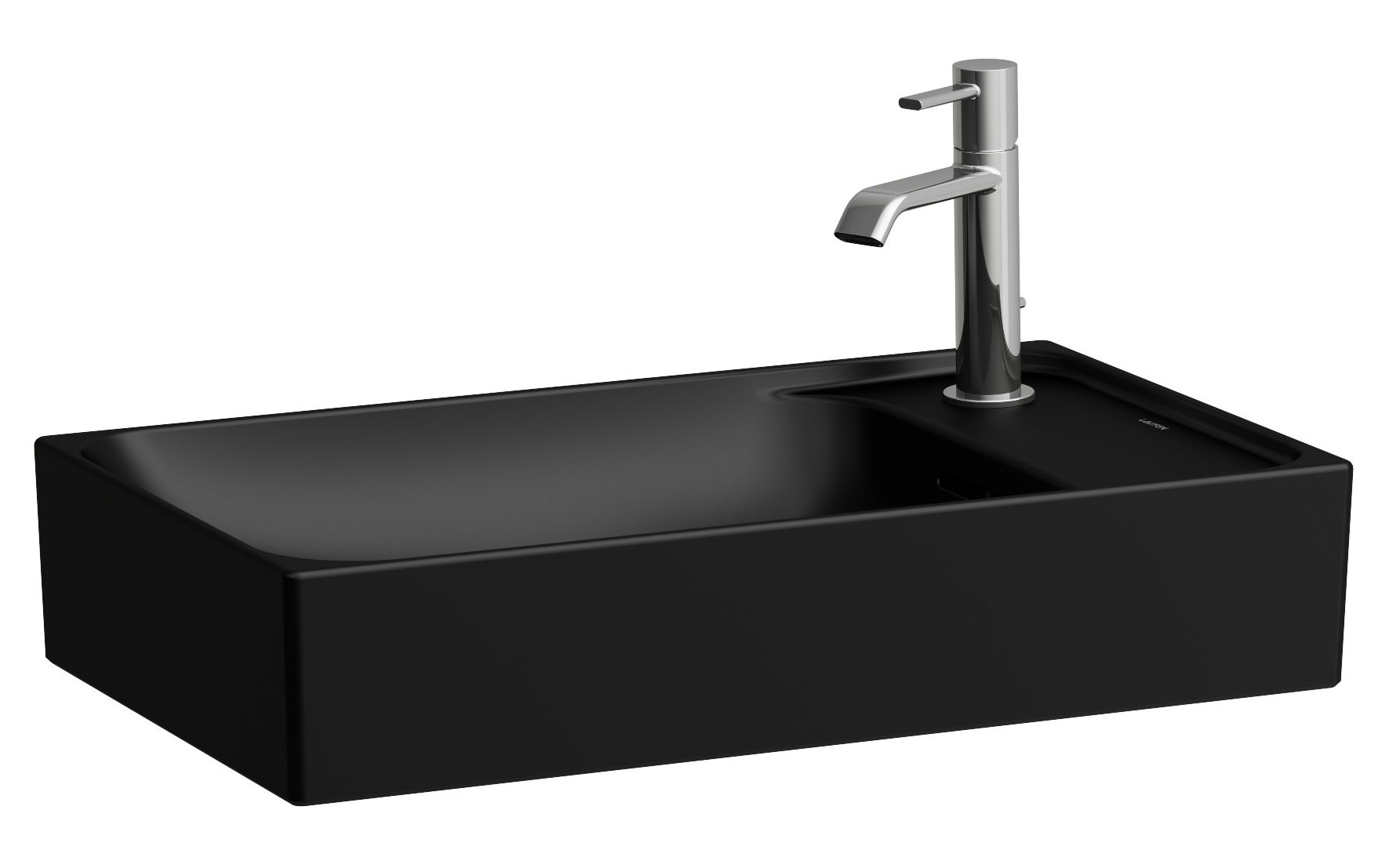Laufen Meda lavabo 60x35 cm rectangulaire à poser noir mat H8121137161121
