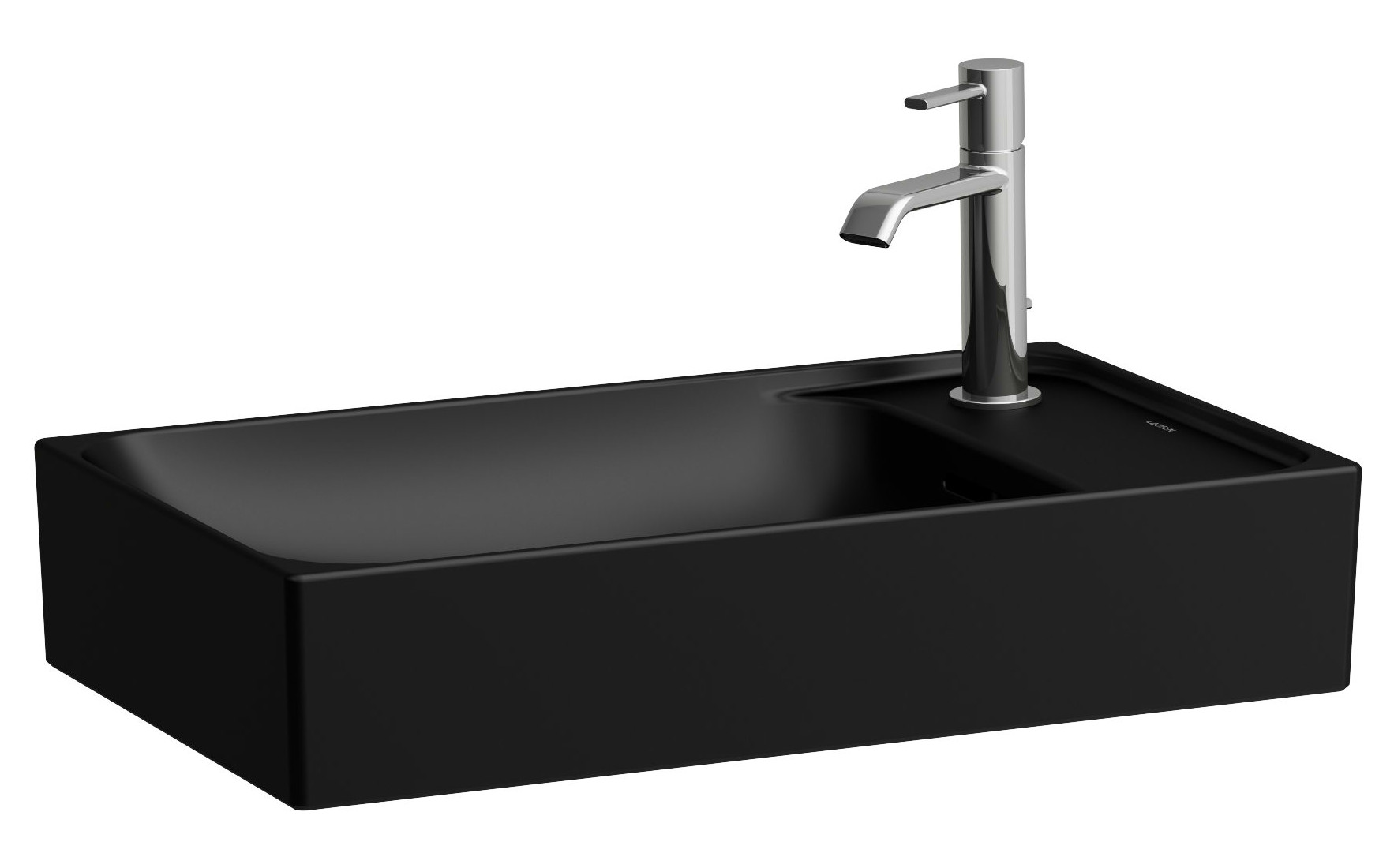 Laufen Meda lavabo 60x35 cm rectangulaire à poser noir mat H8121137161061