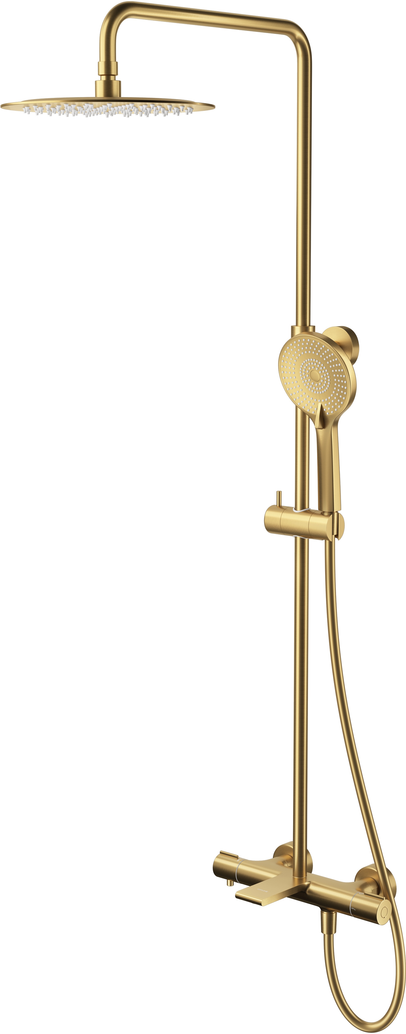 Cersanit Virgo kit baignoire-douche mural avec thermostat oui doré S951-864