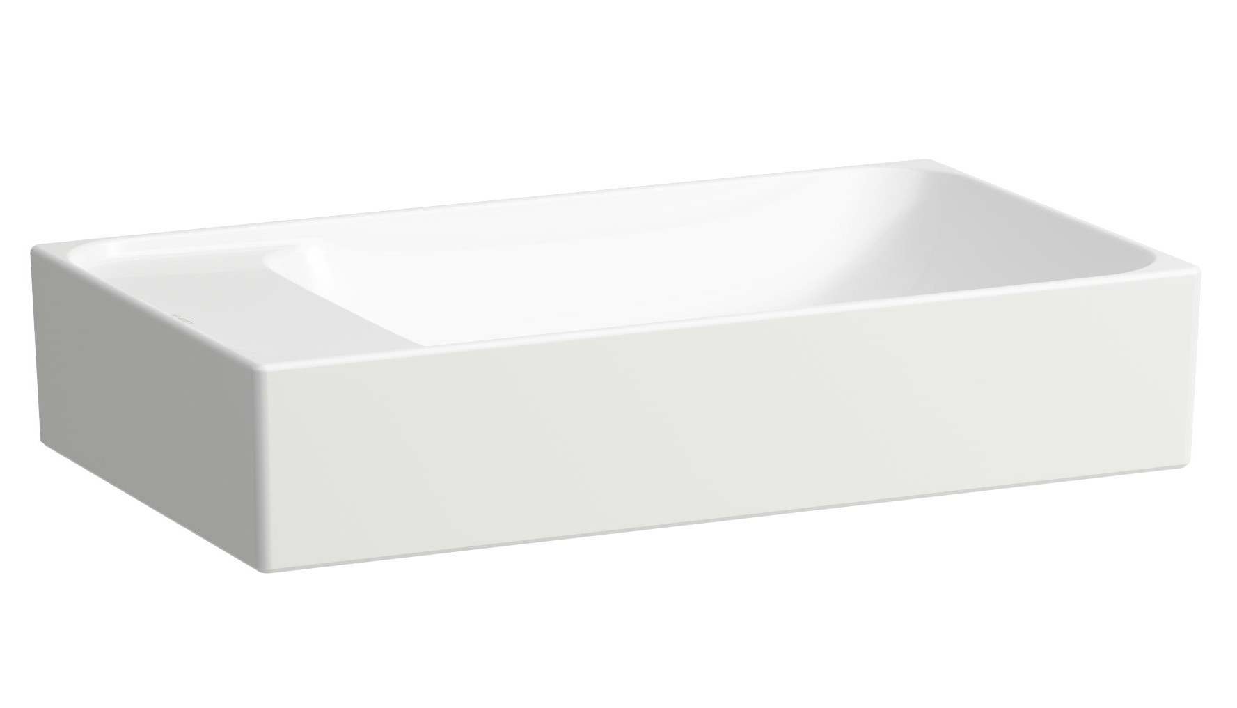 Laufen Meda lavabo 60x35 cm rectangulaire à poser blanc brillant H8121134001121
