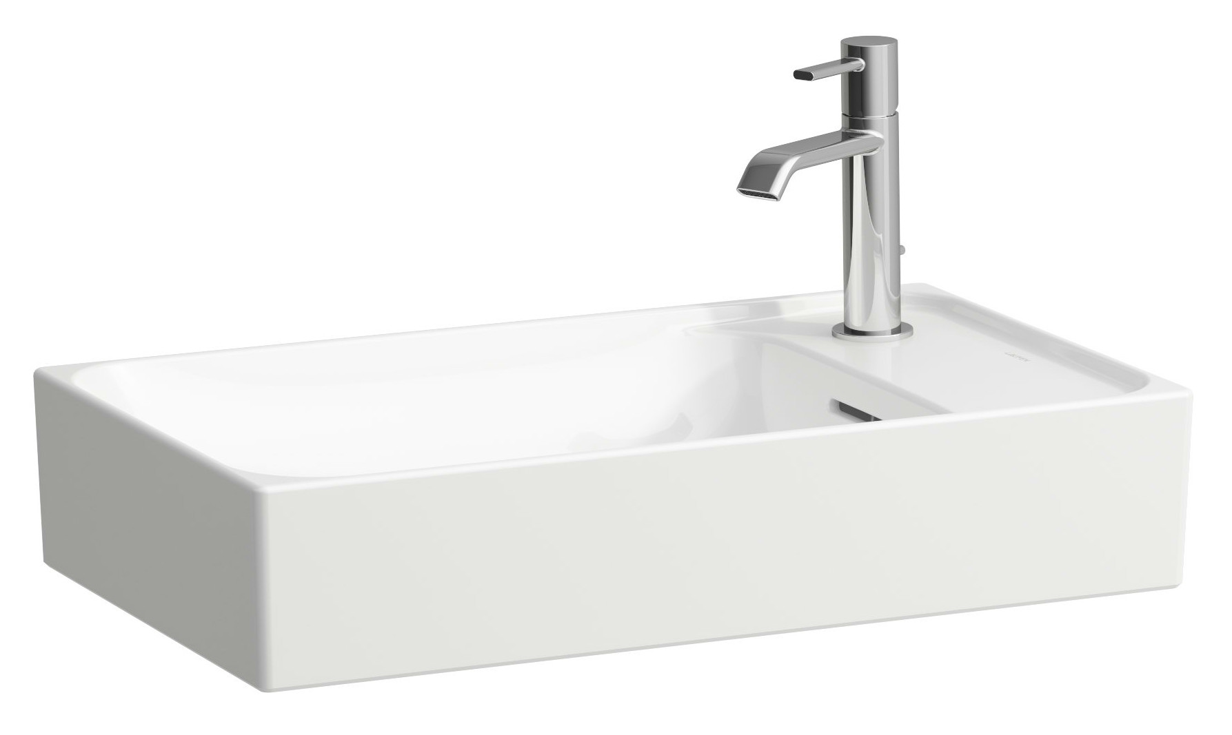 Laufen Meda lavabo 60x35 cm rectangulaire à poser blanc brillant H8121134001141