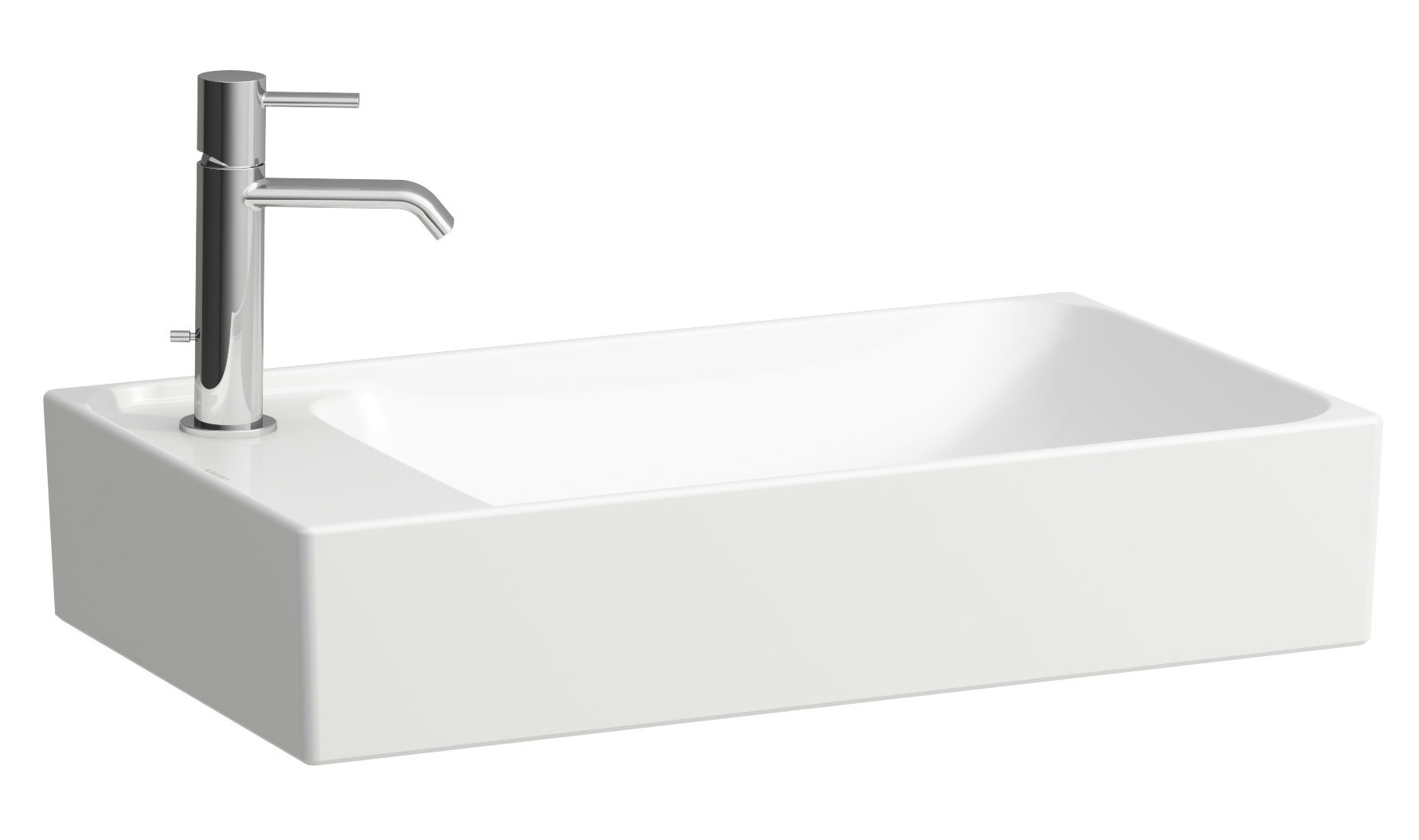 Laufen Meda lavabo 60x35 cm rectangulaire à poser blanc brillant H8121130001131