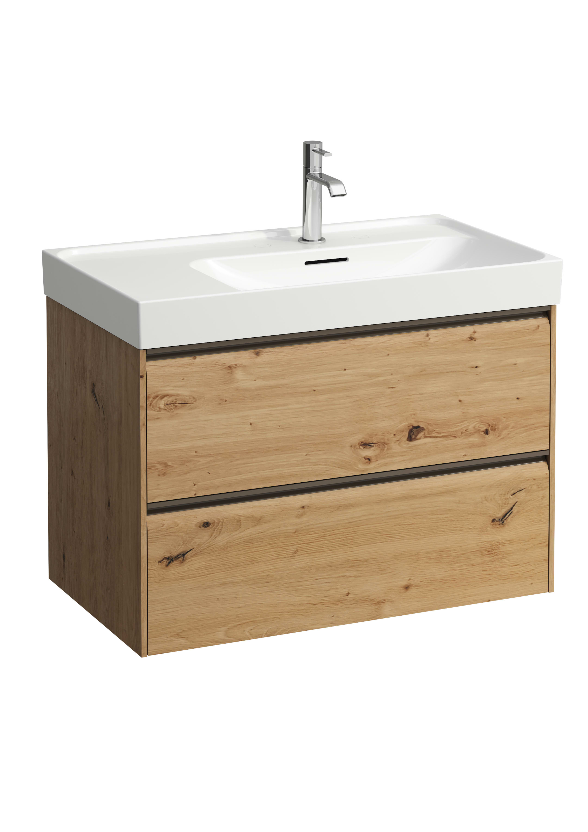 Laufen Meda armoire 78.4x44.8x51.5 cm sous-lavabo suspendu chêne H4215920112671