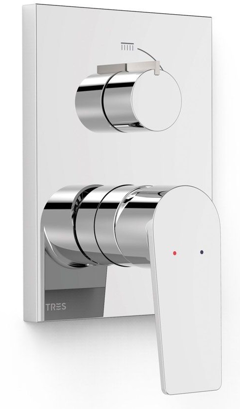 Tres Project mitigeur bain-douche encastrée chrome 21128110
