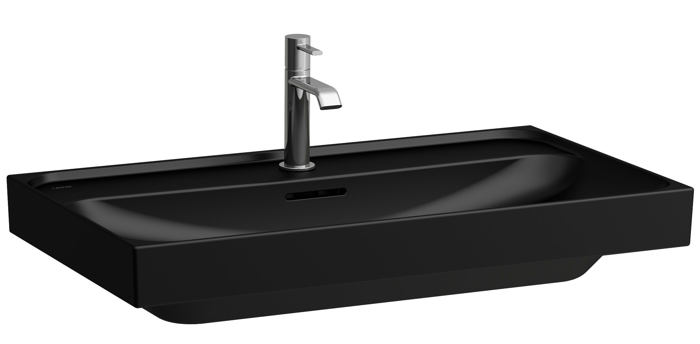 Laufen Meda lavabo 80x46 cm rectangulaire classique-de meuble noir mat H8101177161041