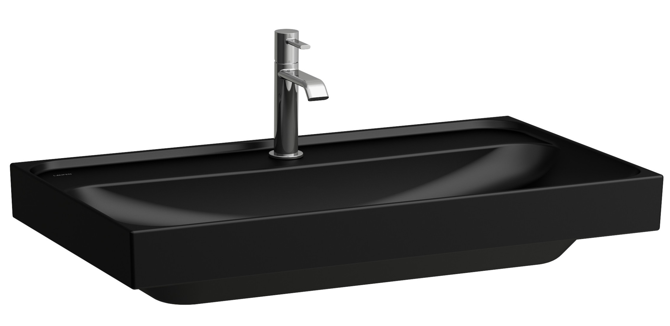 Laufen Meda lavabo 80x46 cm rectangulaire classique-de meuble noir mat H8101177161091
