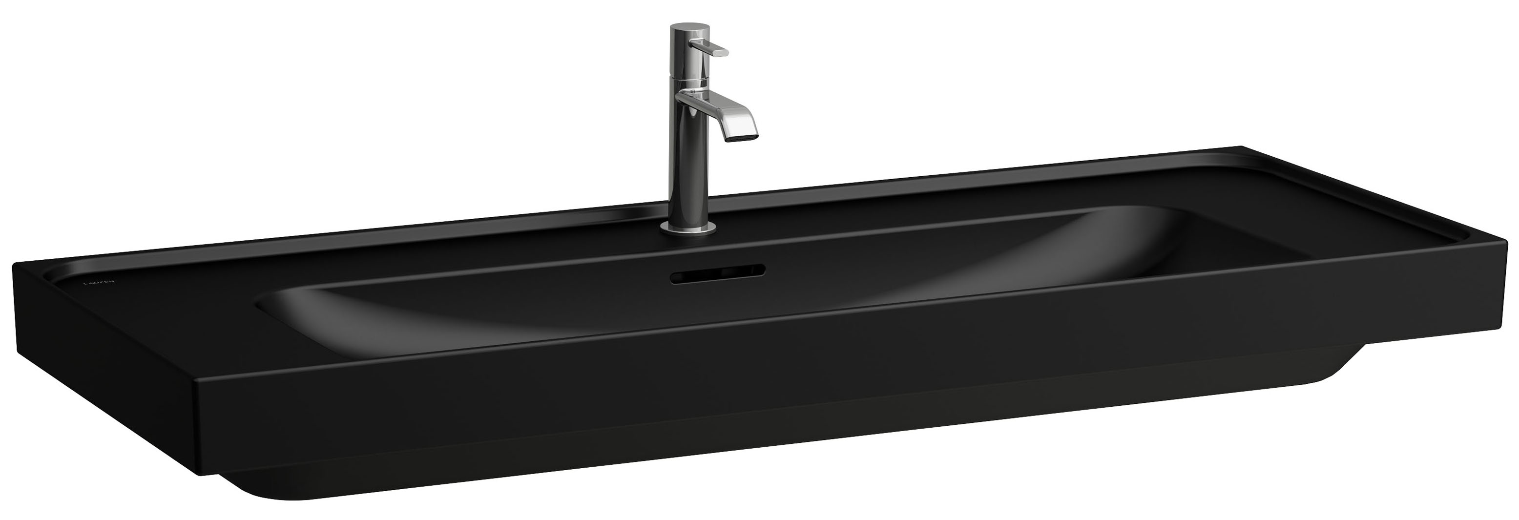 Laufen Meda lavabo 120x46 cm rectangulaire classique-de meuble noir mat H8141117161071