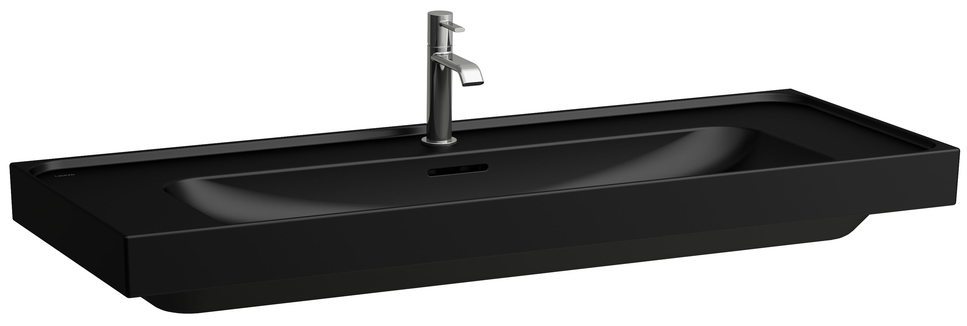Laufen Meda lavabo 120x46 cm rectangulaire classique-de meuble noir mat H8141117161041