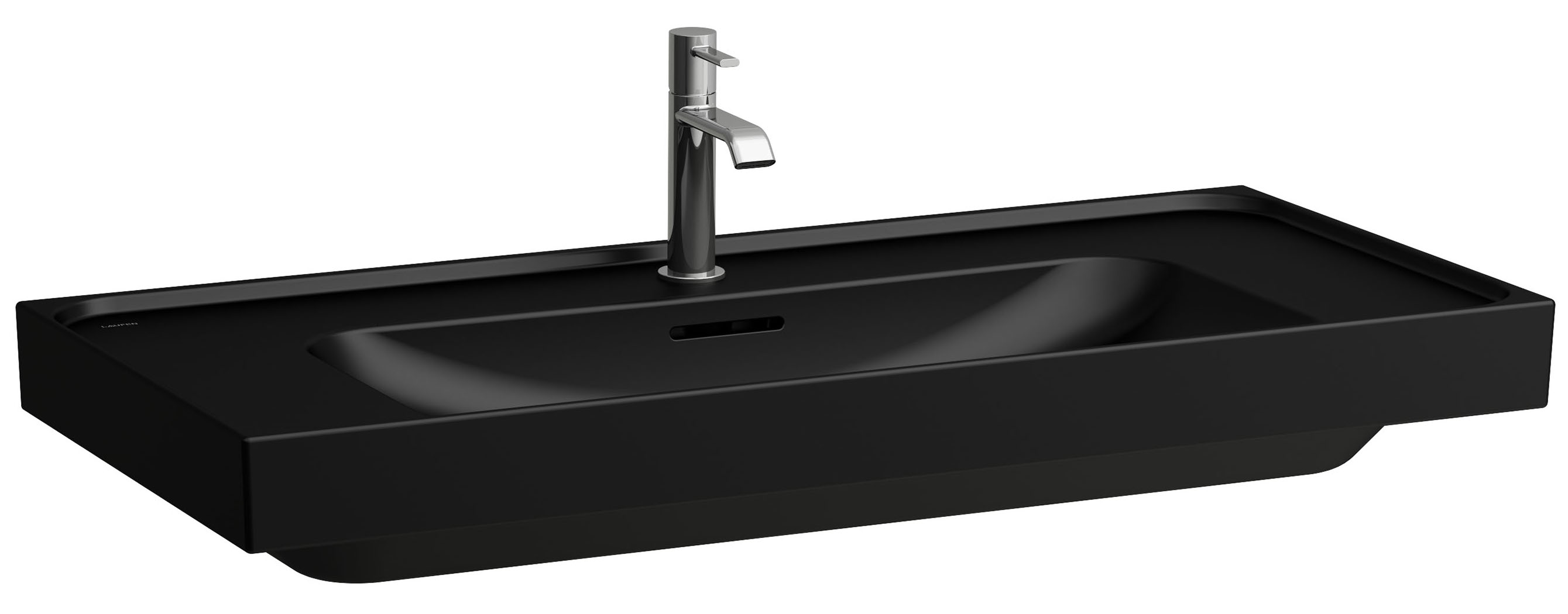 Laufen Meda lavabo 100x46 cm rectangulaire classique noir mat H8161197161041