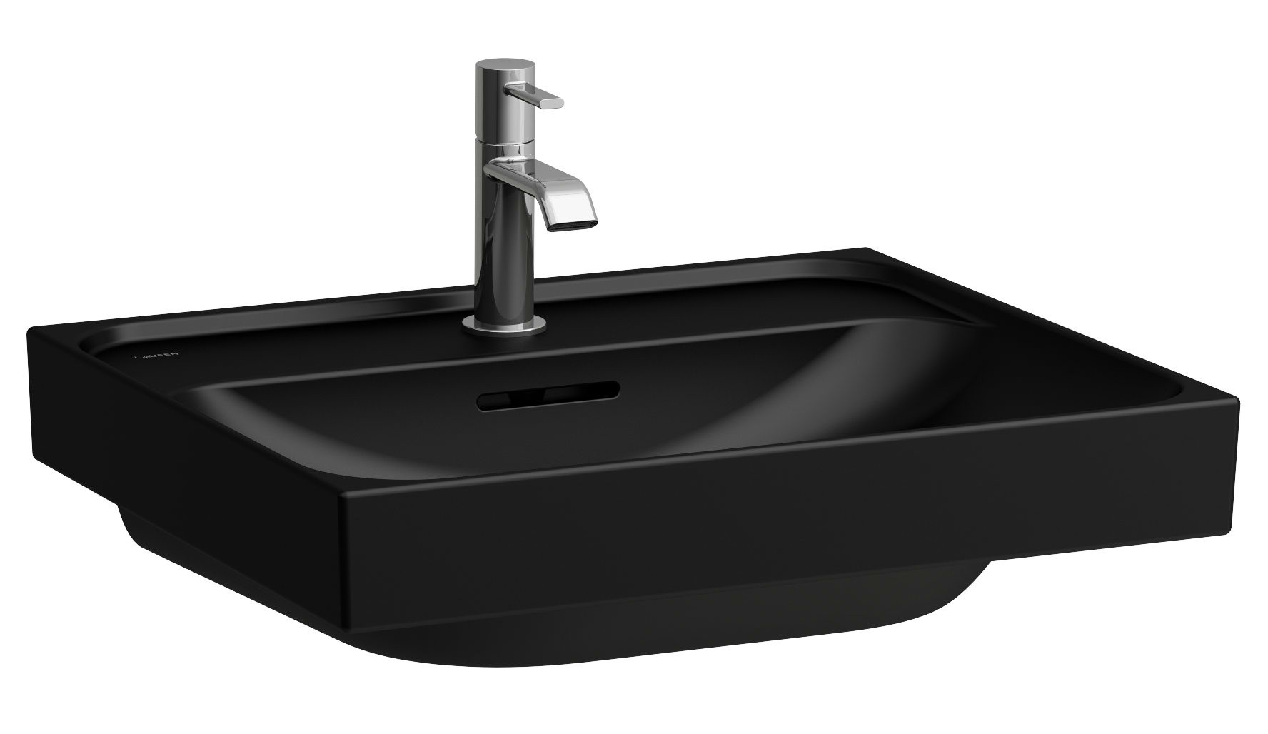 Laufen Meda lavabo 55x46 cm rectangulaire classique-de meuble noir mat H8101127161041