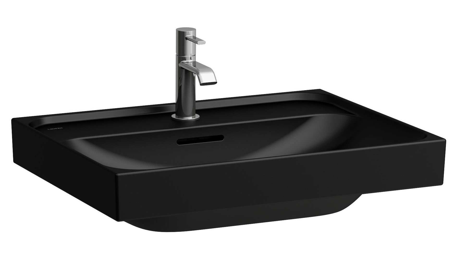 Laufen Meda lavabo 60x46 cm rectangulaire classique noir mat H8161137161091