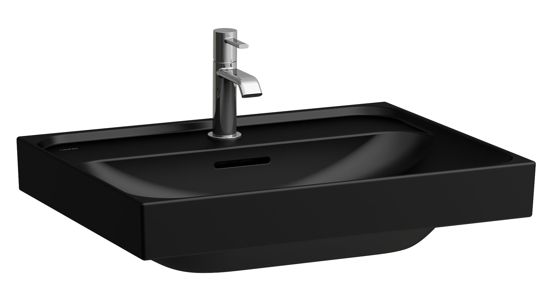 Laufen Meda lavabo 60x46 cm rectangulaire classique-de meuble noir mat H8101137161041