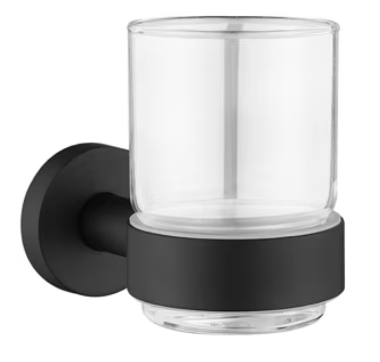 Kronenbach Lima 2.0 Black gobelet pour brosses à dents noir-transparent 29.200.055.0005