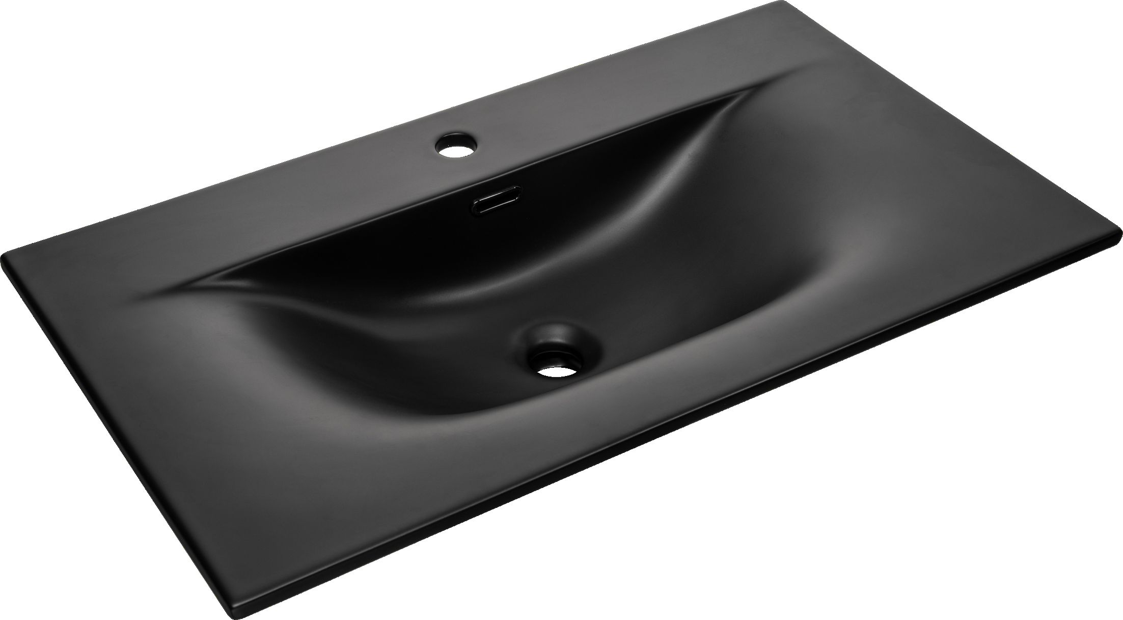 Comad Sky lavabo 81x46 cm rectangulaire de meuble noir mat SKY 1 BLACK MATT 80 DP ( E-8099-80 )
