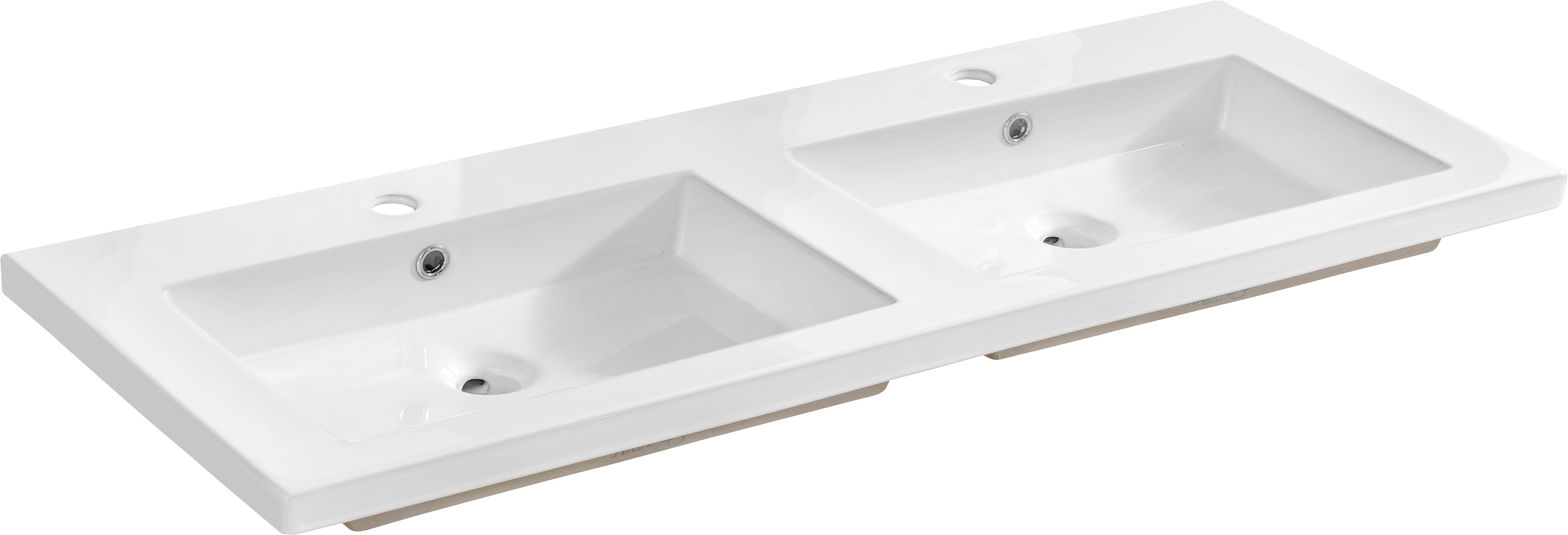 Comad Spirit lavabo 121x46 cm rectangulaire de meuble blanc brillant UM-8070 SPIRIT 120D DP