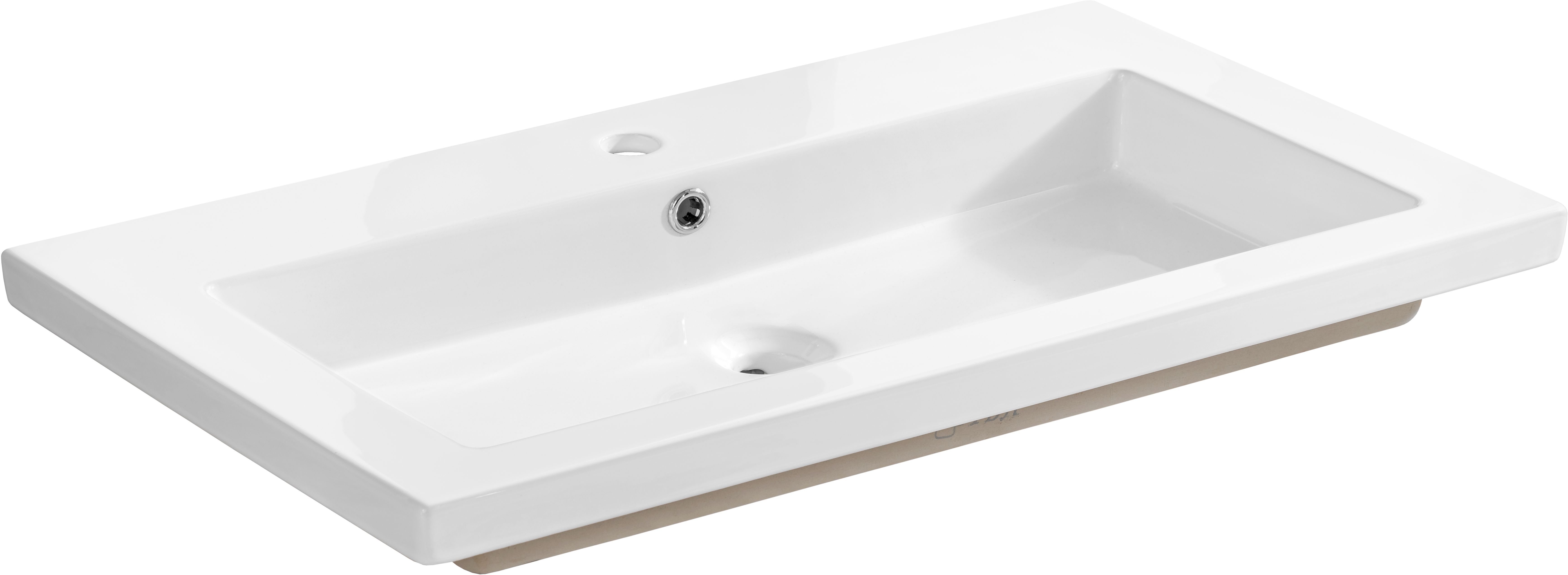 Comad Spirit lavabo 81x46 cm rectangulaire de meuble blanc UM-8070 SPIRIT 80